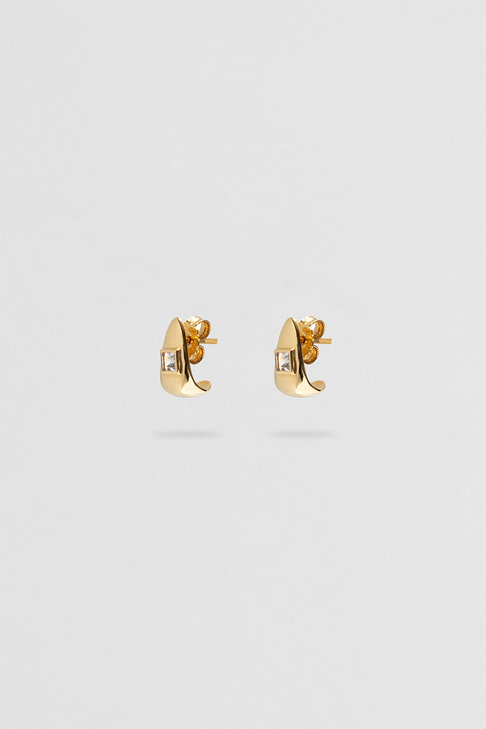 Rosco Topaz Earrings - Gold