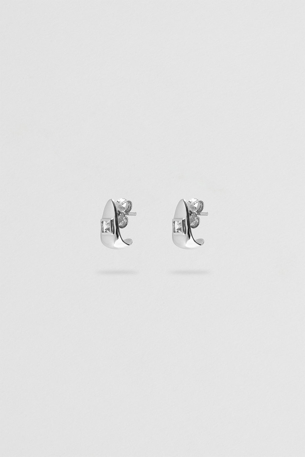 Rosco Topaz Earrings - Silver