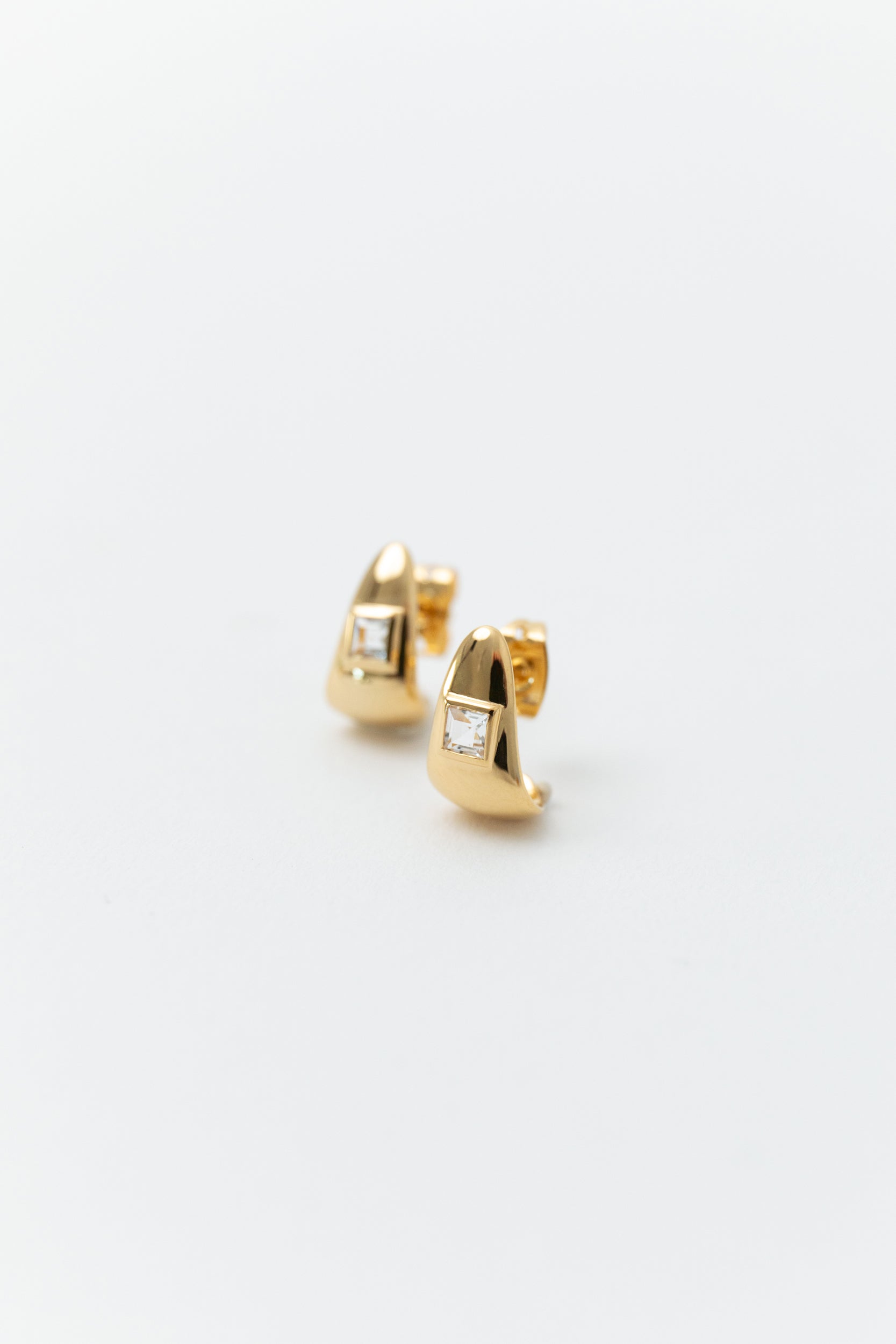 Rosco Topaz Earrings - Gold | Pre Order