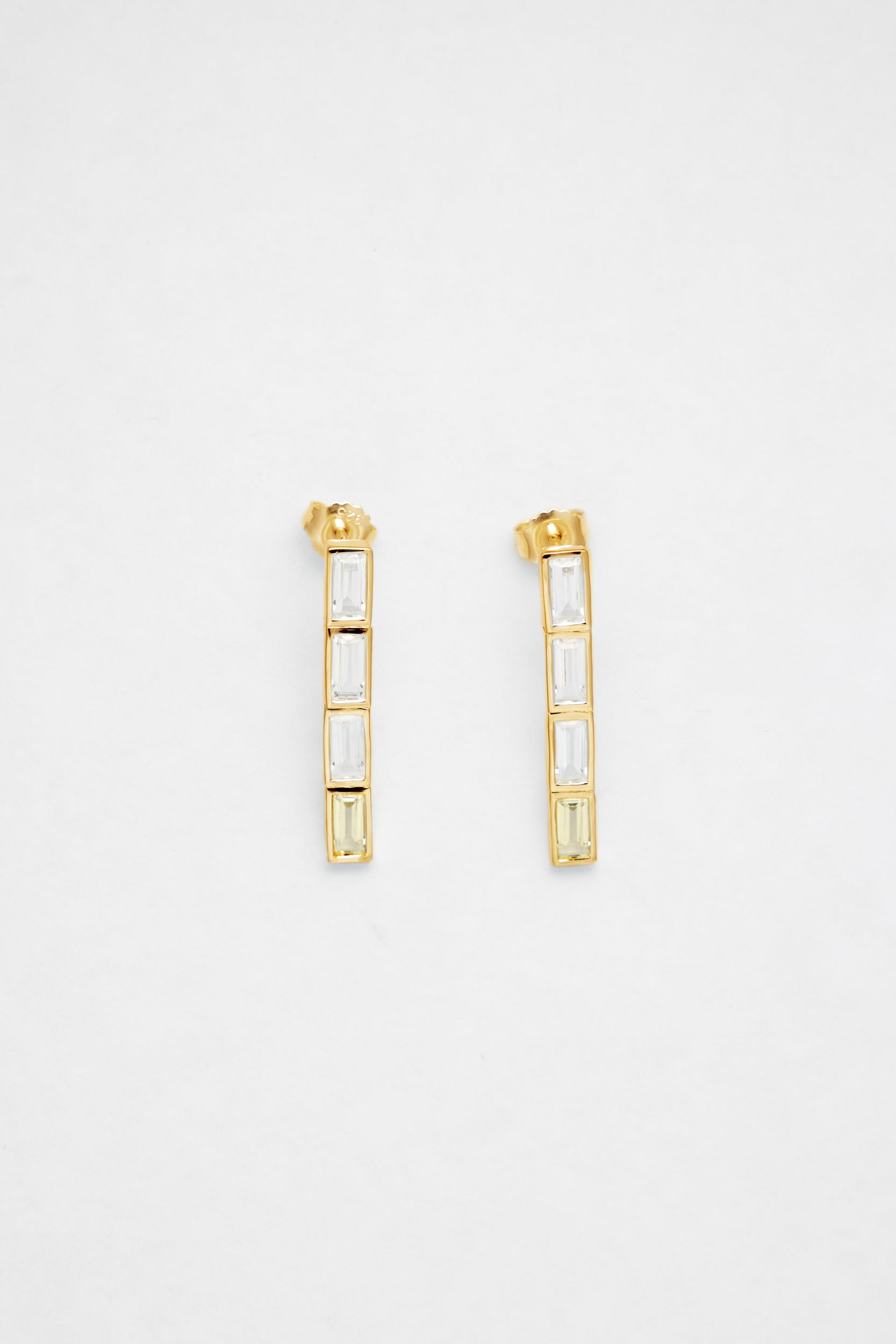 34. Gemstone Drop - Large - Gold