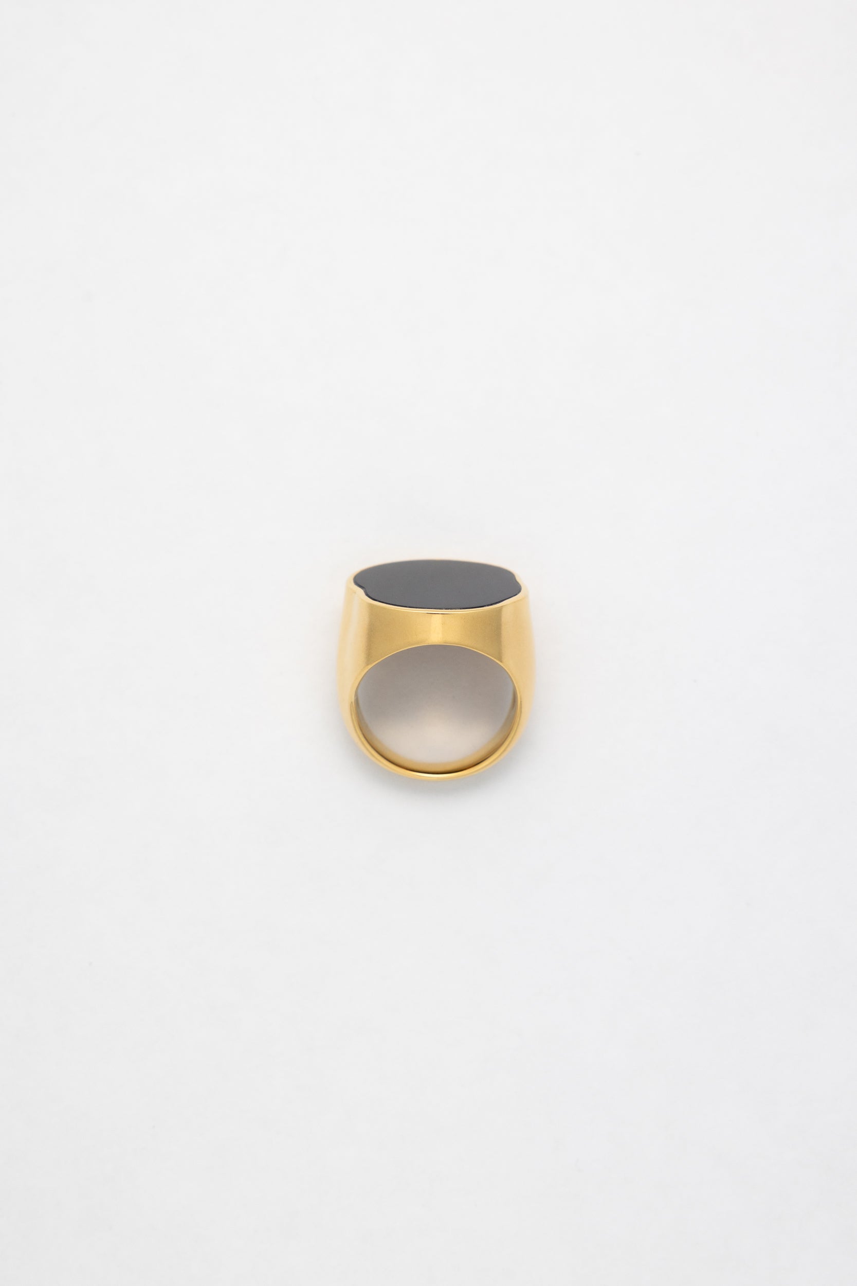 42. Onyx Signet Ring - Gold