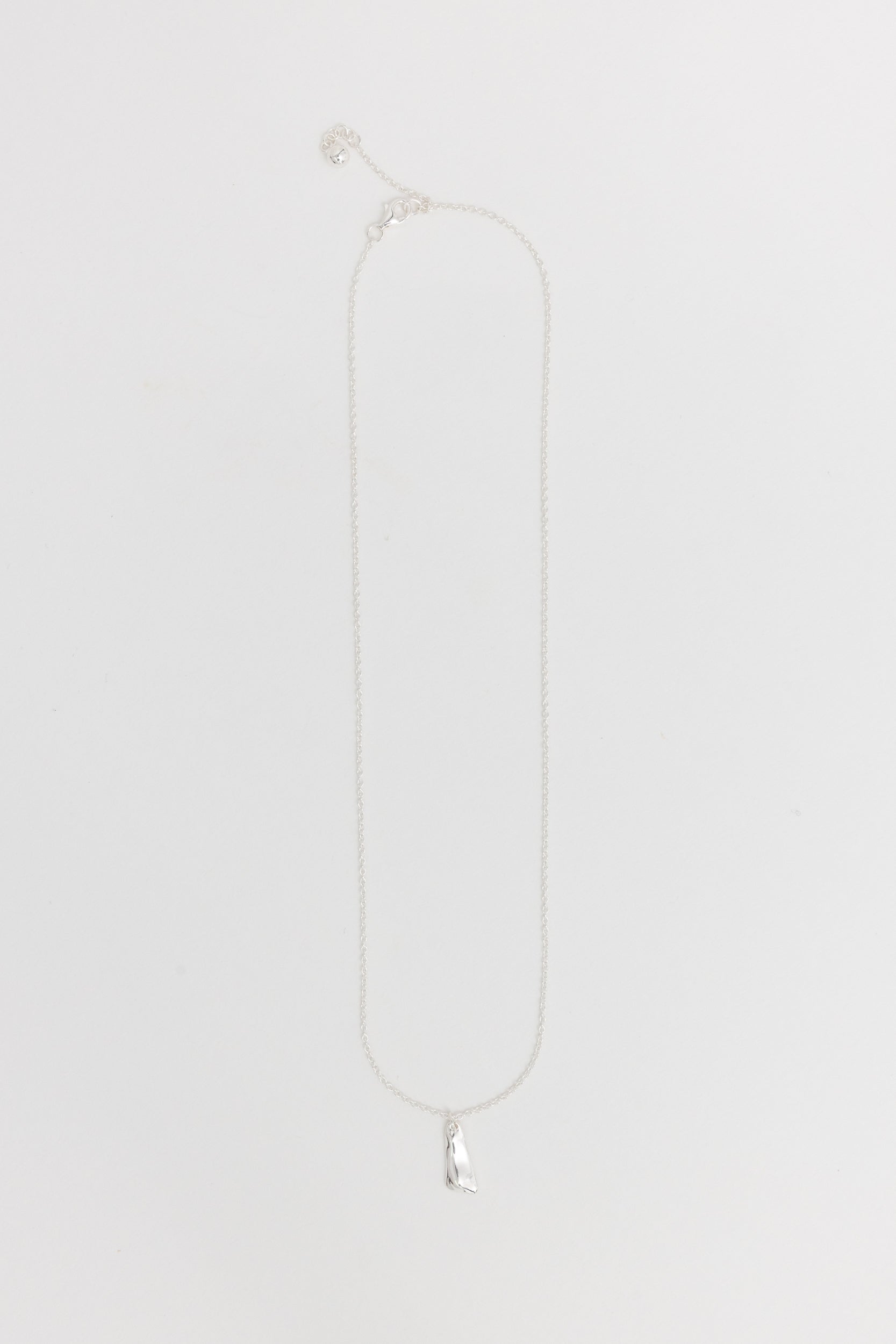 Solo Tag Pendant Necklace - Silver