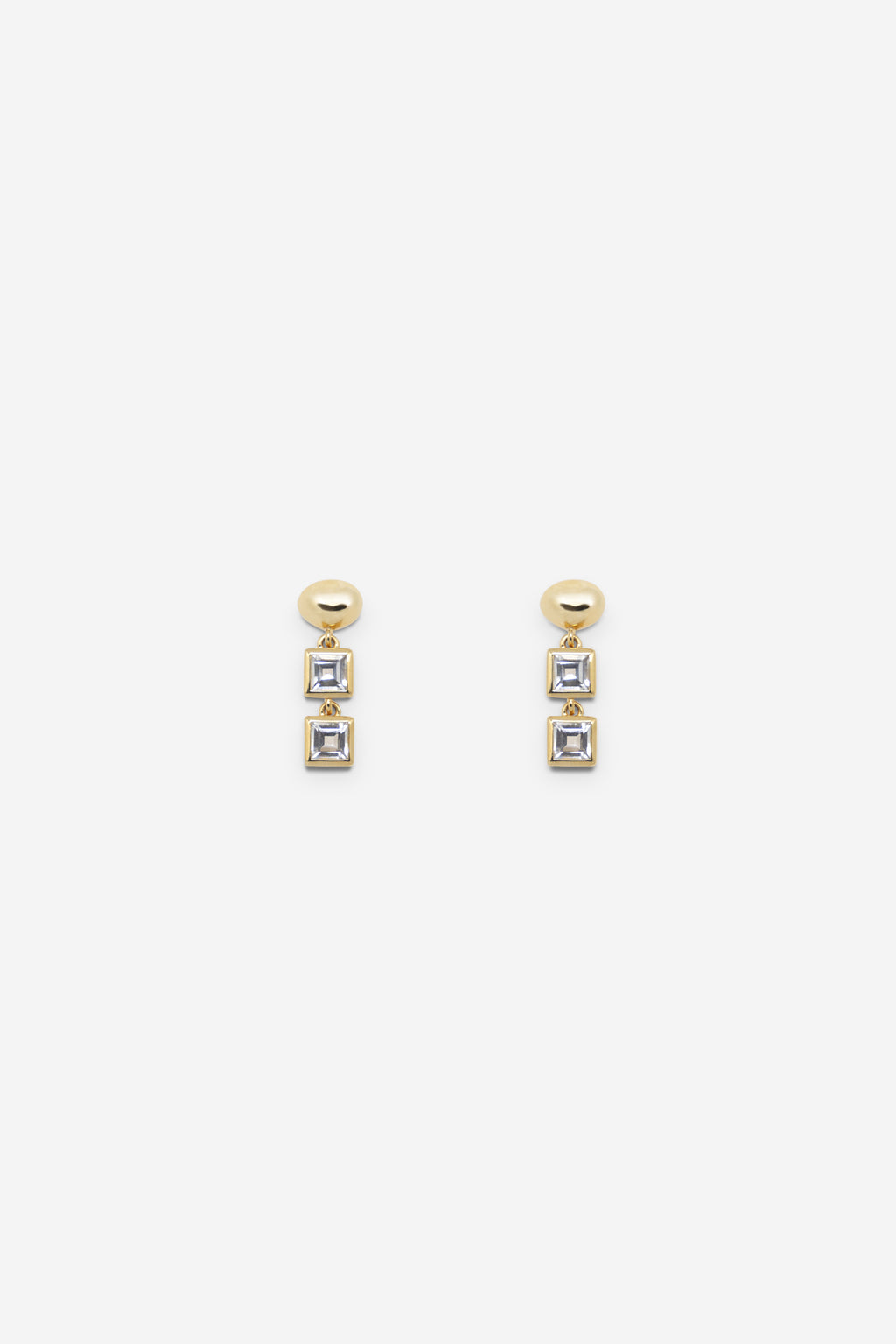 Veer Topaz Earrings - Gold