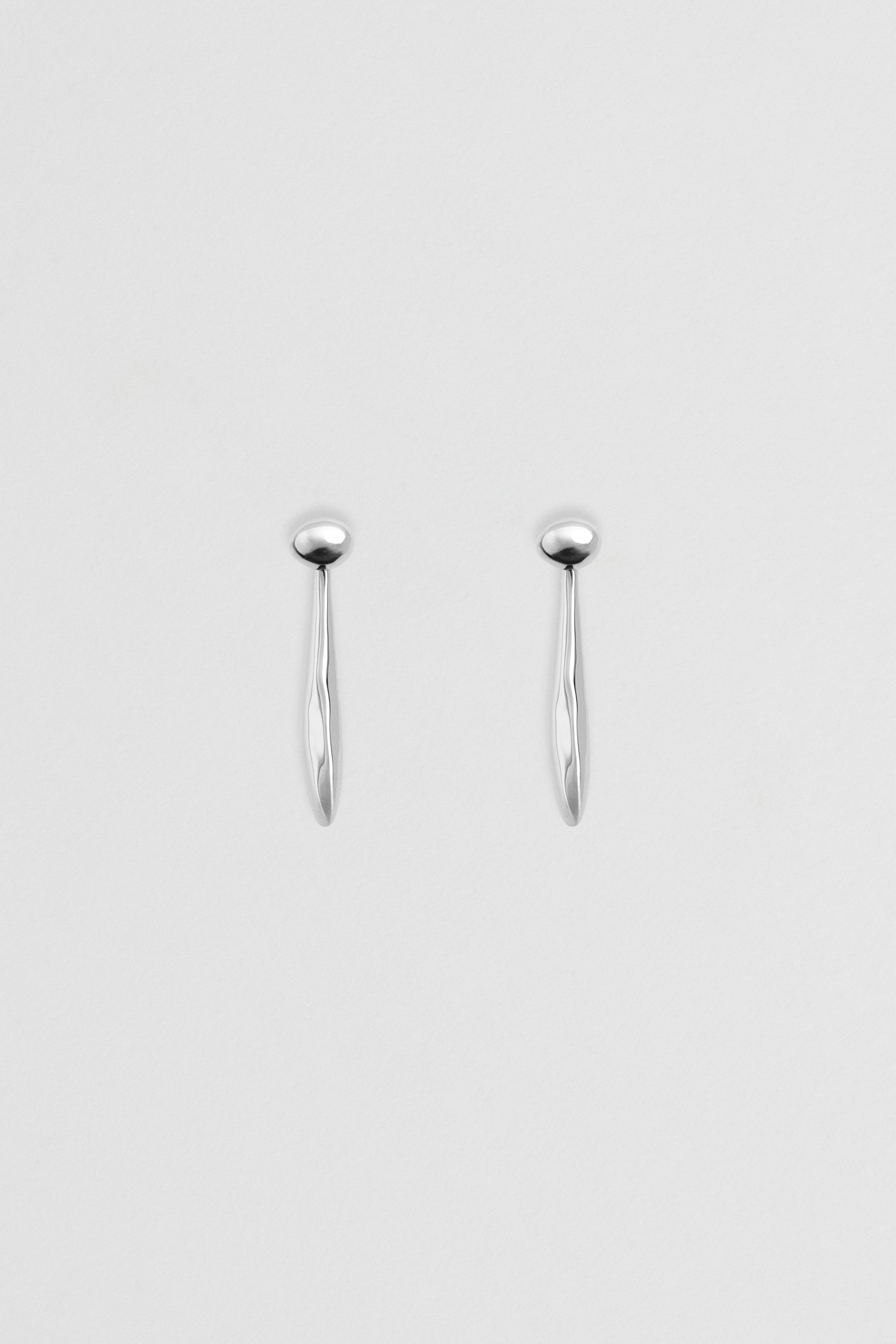 Verso Drop Earrings - Silver