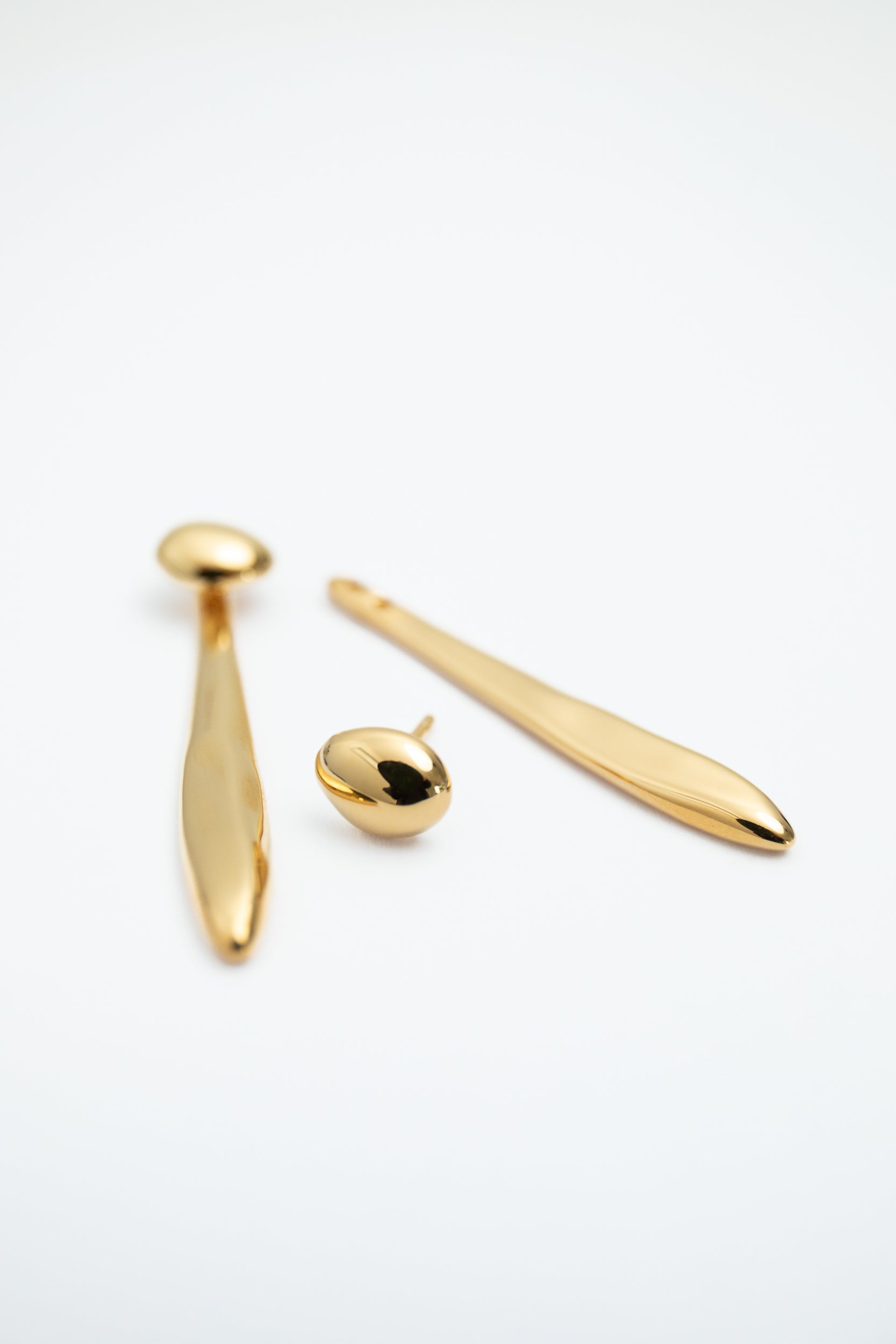 Verso Drop Earrings - Gold