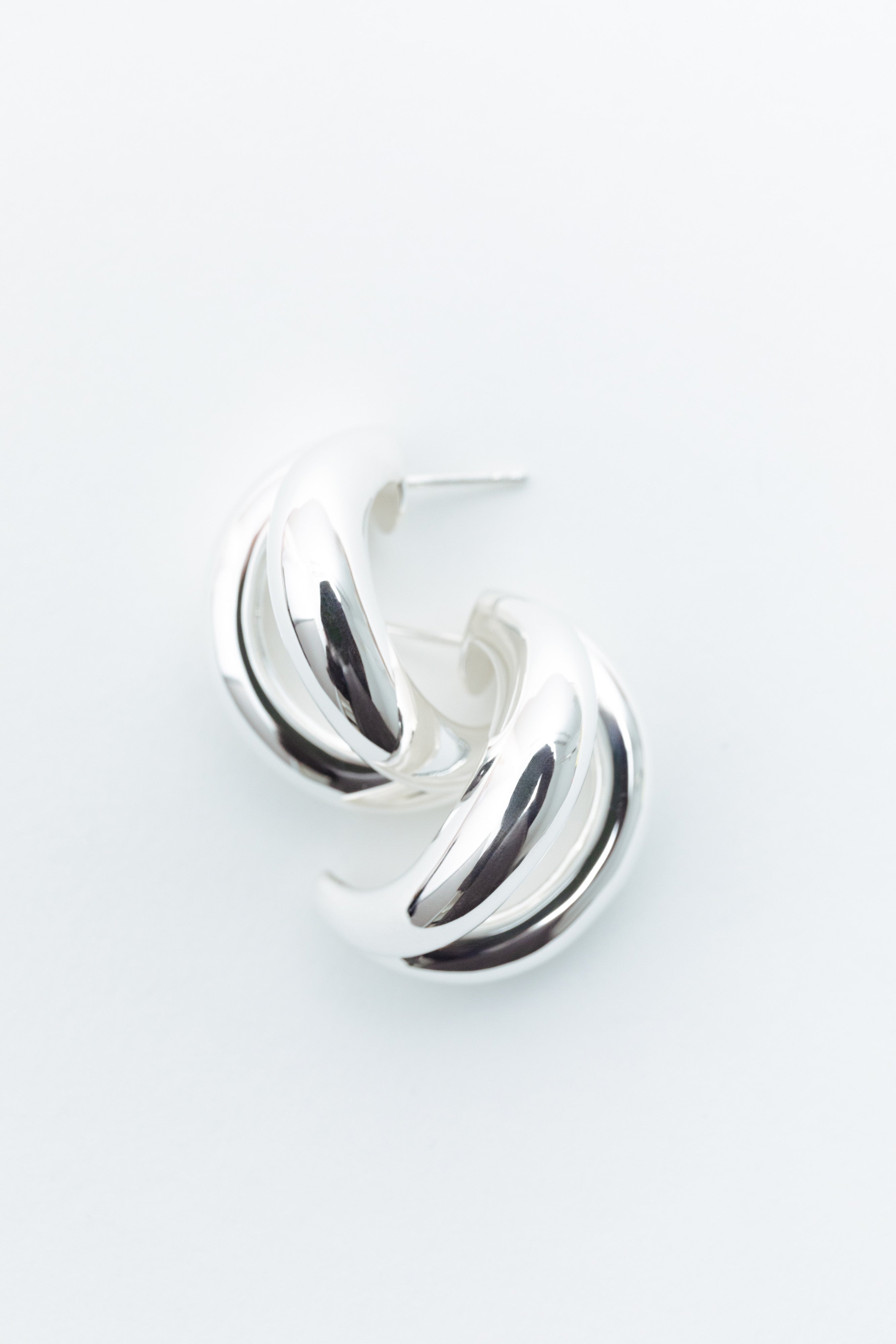 Via Ohrringe - Groß - Silber