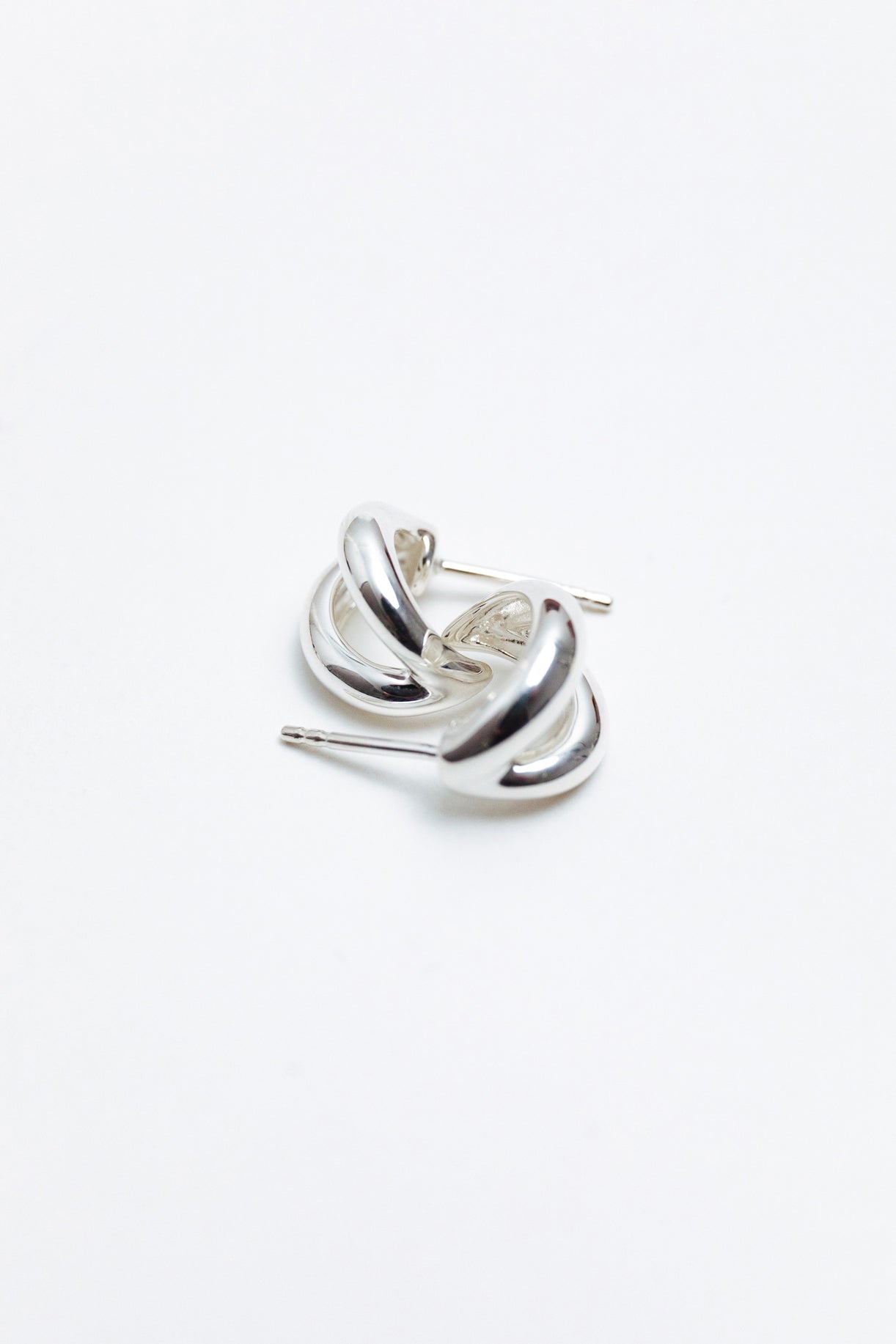 Via Earrings - Small - Silver