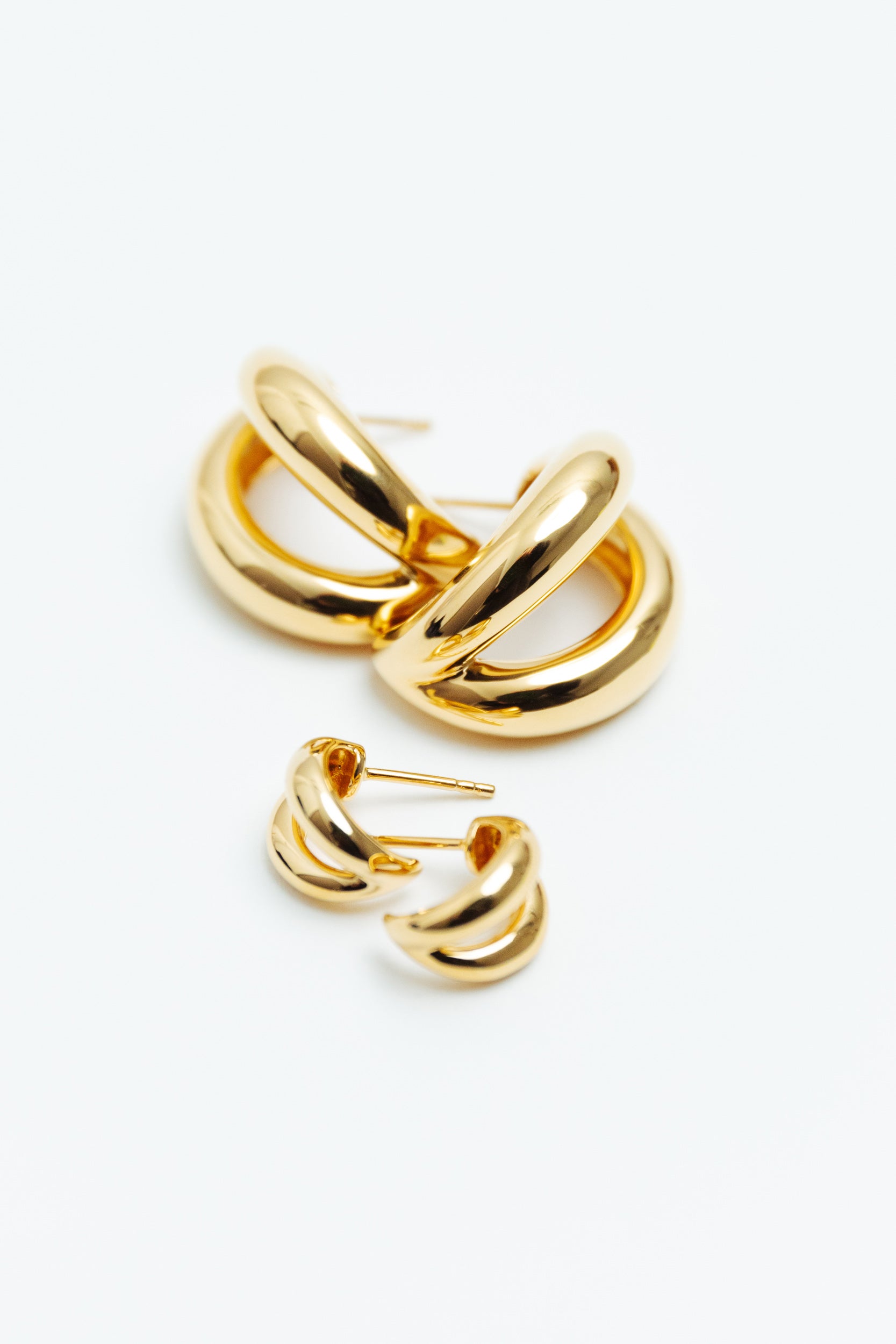 Via Ohrringe - Groß - Gold