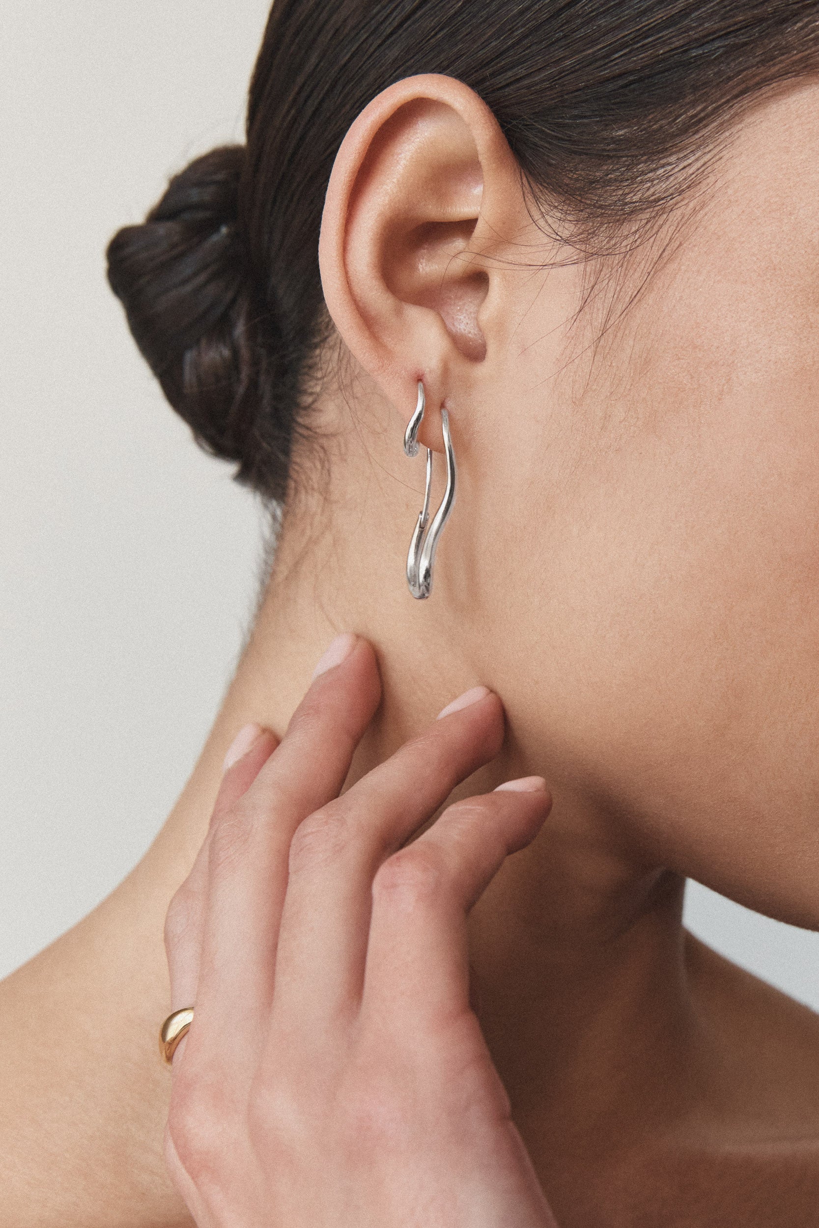 Créoles Ventee - Argent